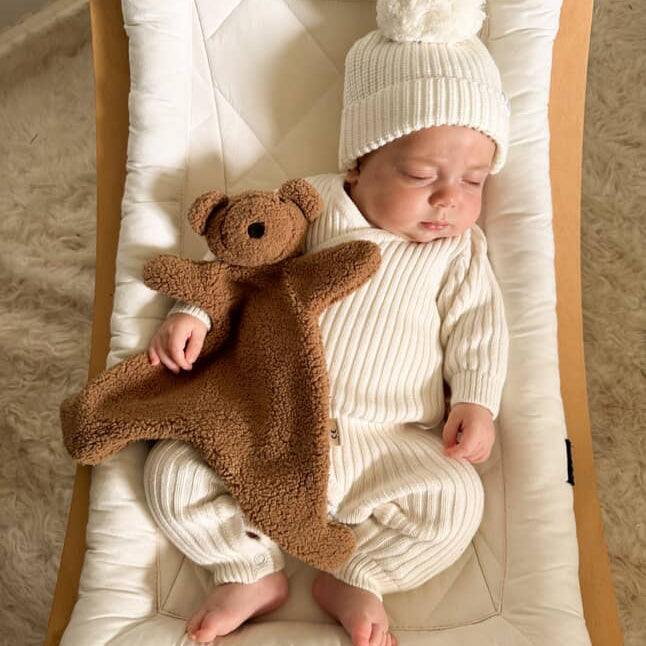 Mocha Harry Bear Comforter