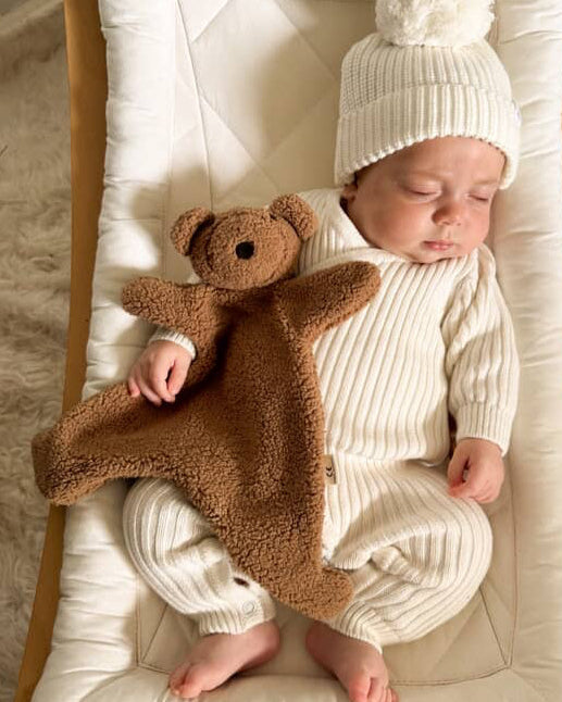 Mocha Harry Bear Comforter
