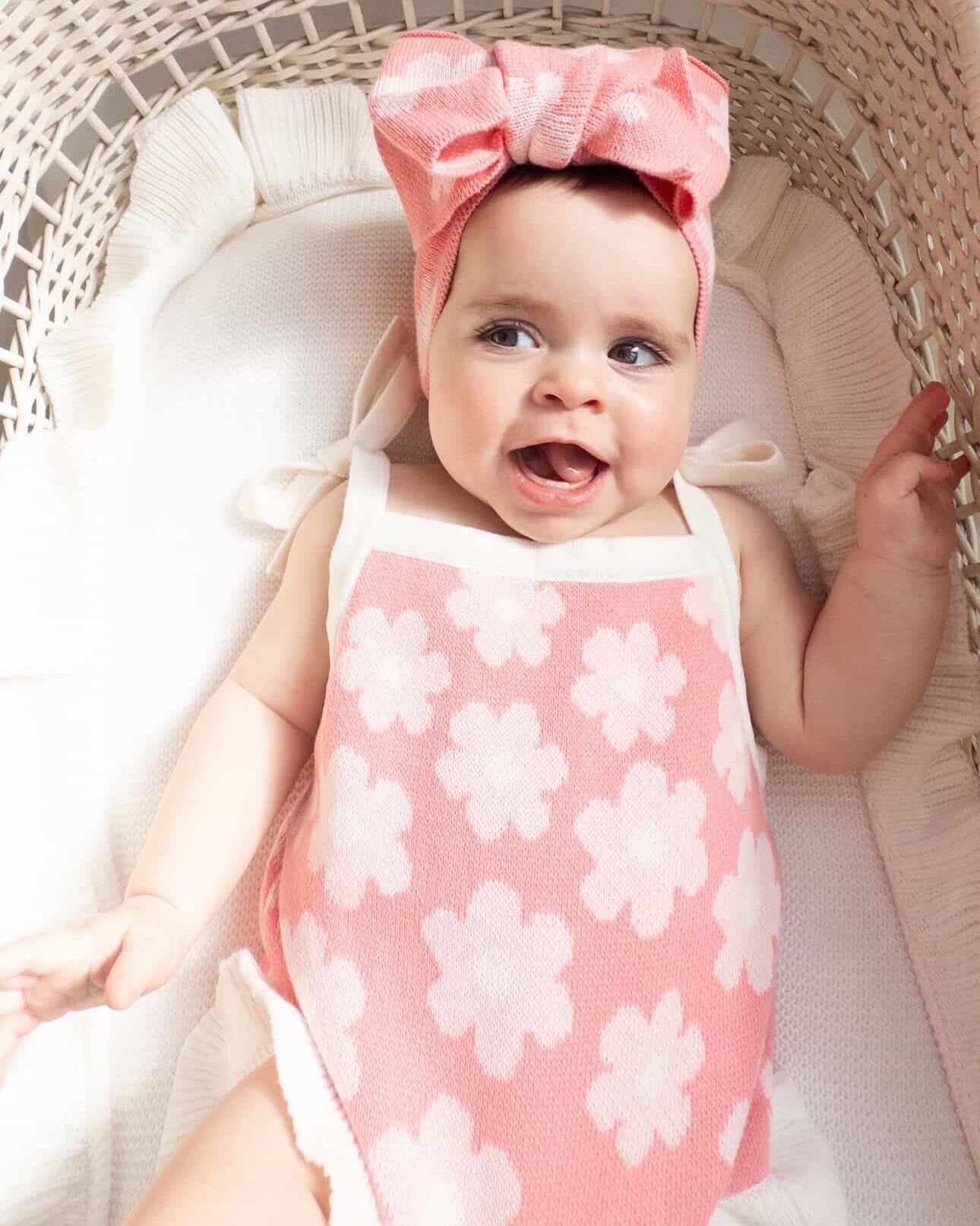 Bloom Knit Tie Romper