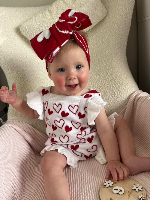 Amelie Hearts Frill Romper