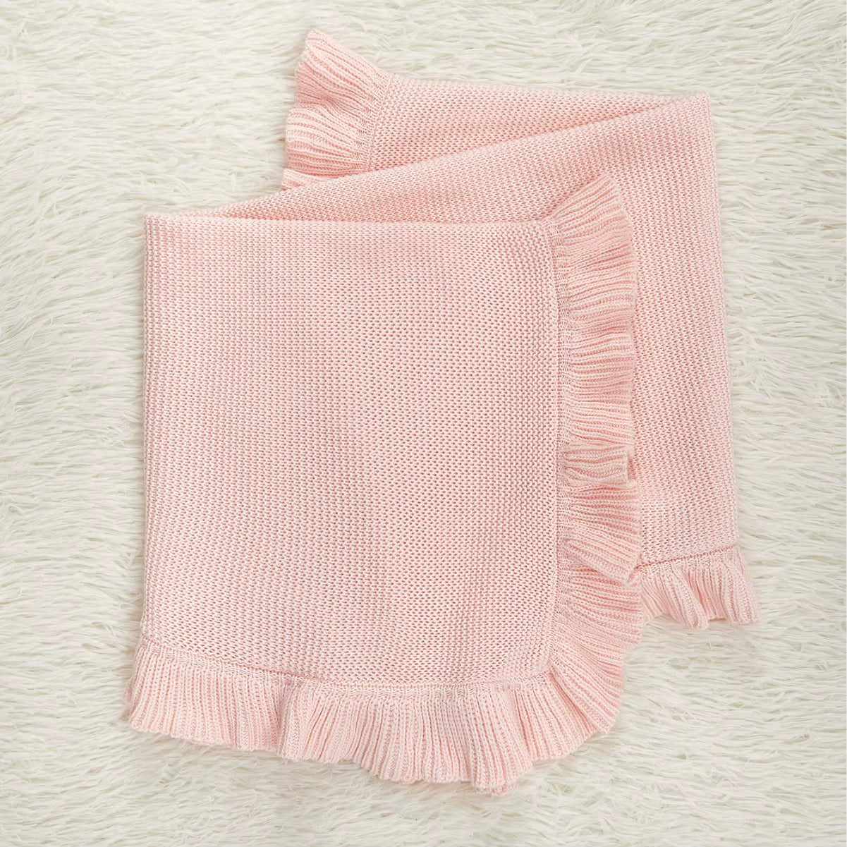 Fairy Floss 100% Cotton Ruffle Blanket