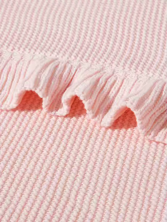 Fairy Floss 100% Cotton Ruffle Blanket