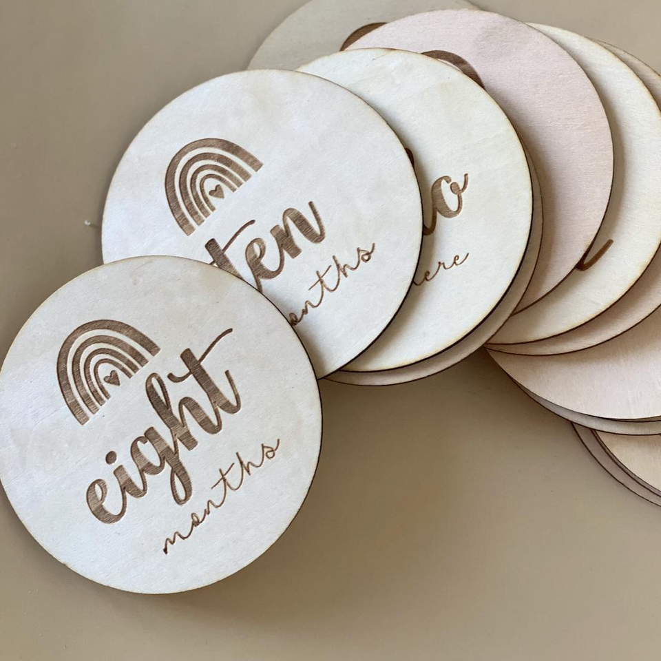 Rainbow Hello world and Milestone Cards - Sample