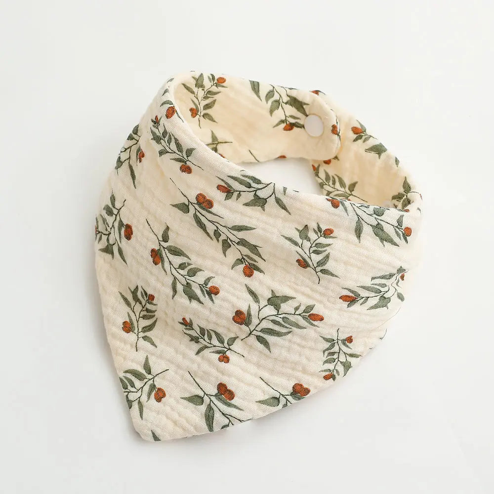 Floral Cotton Baby Bib