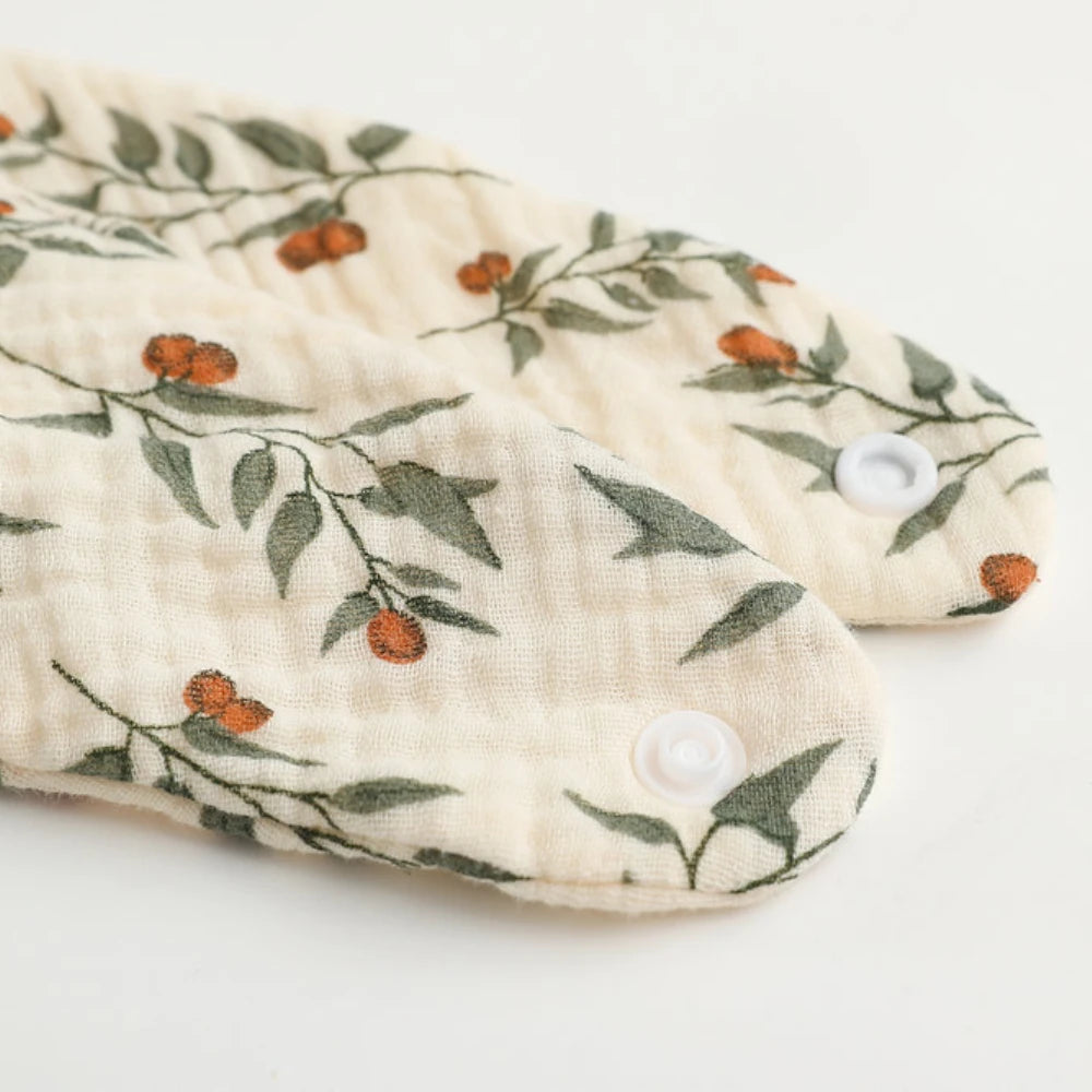 Floral Cotton Baby Bib