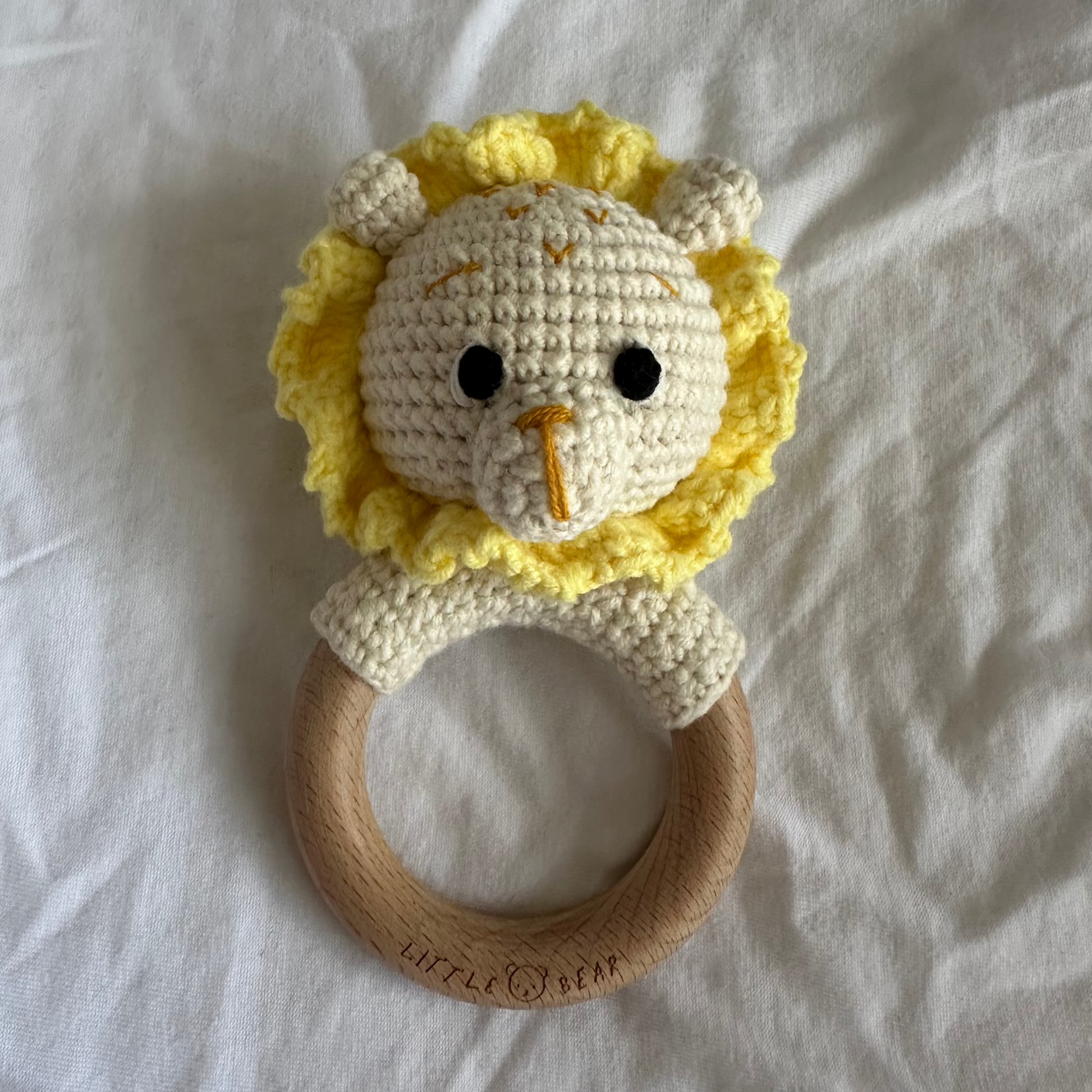 Lion Cotton Rattle