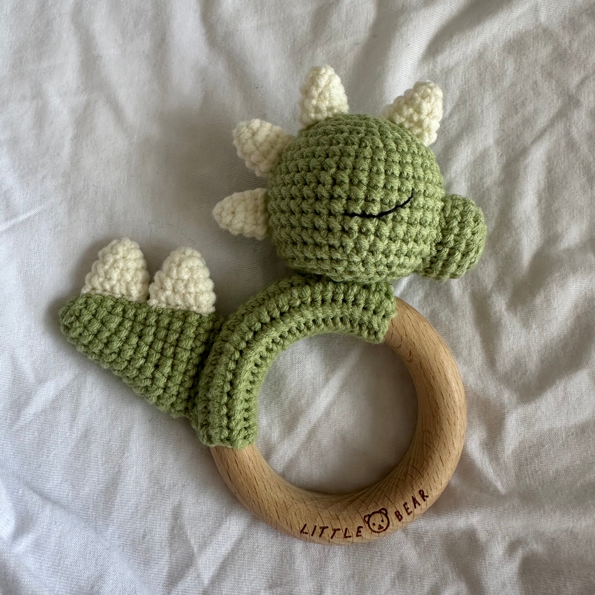 Dinosaur Cotton Rattle