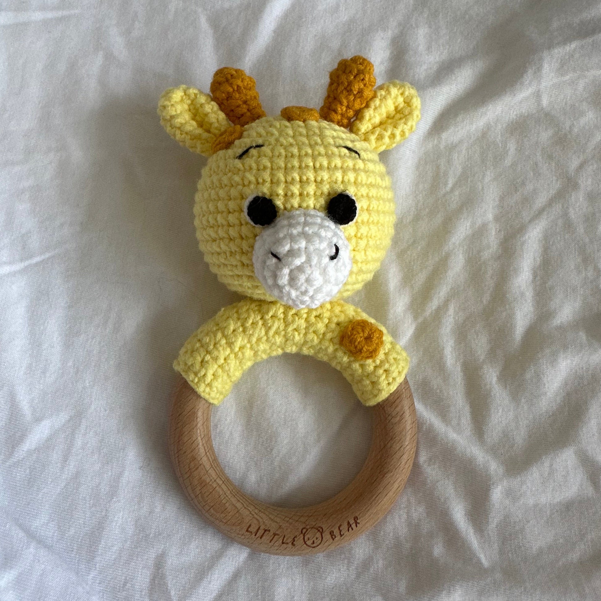 Giraffe Cotton Rattle