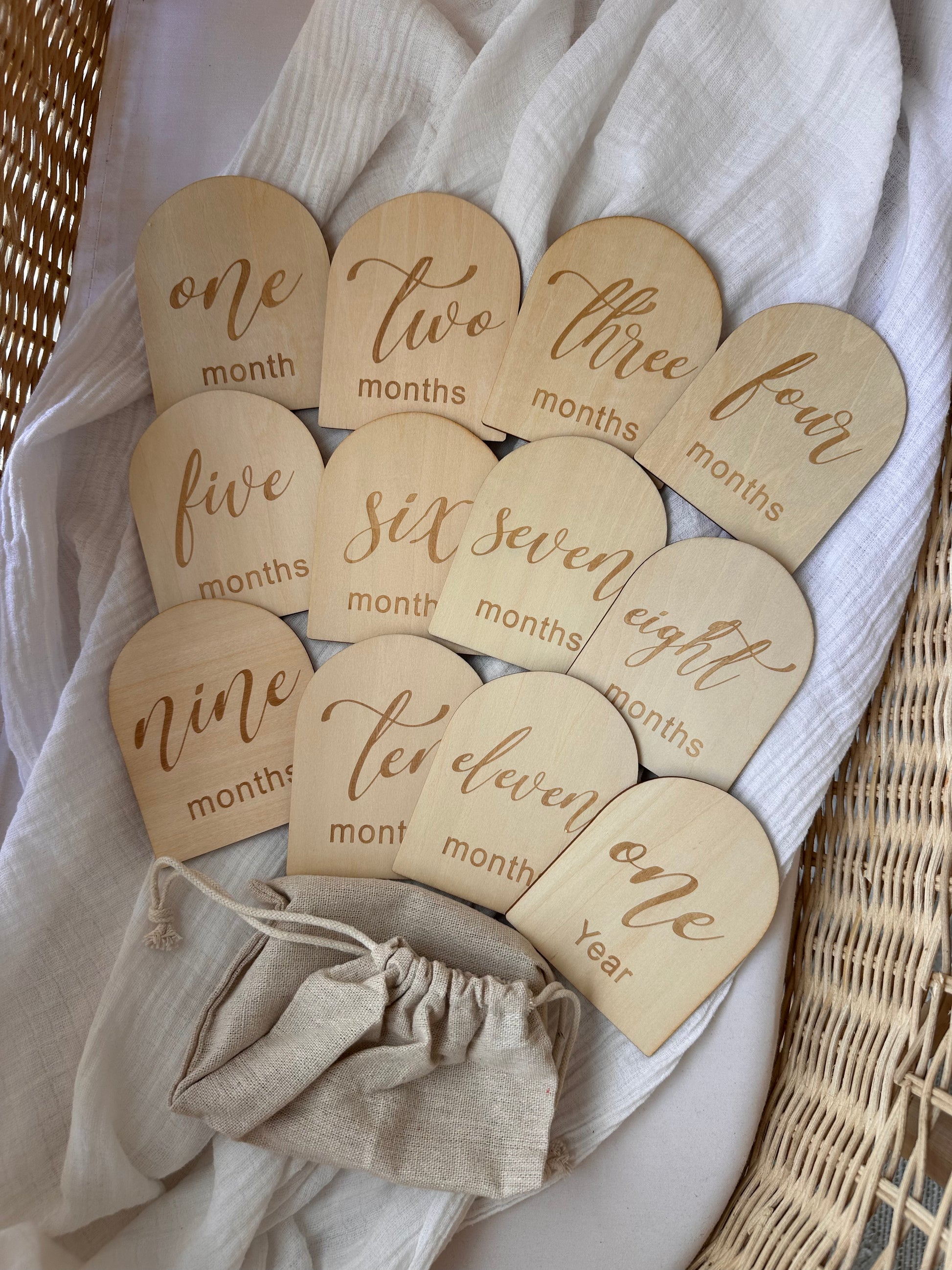 Arch Cursive Milestone Cards
