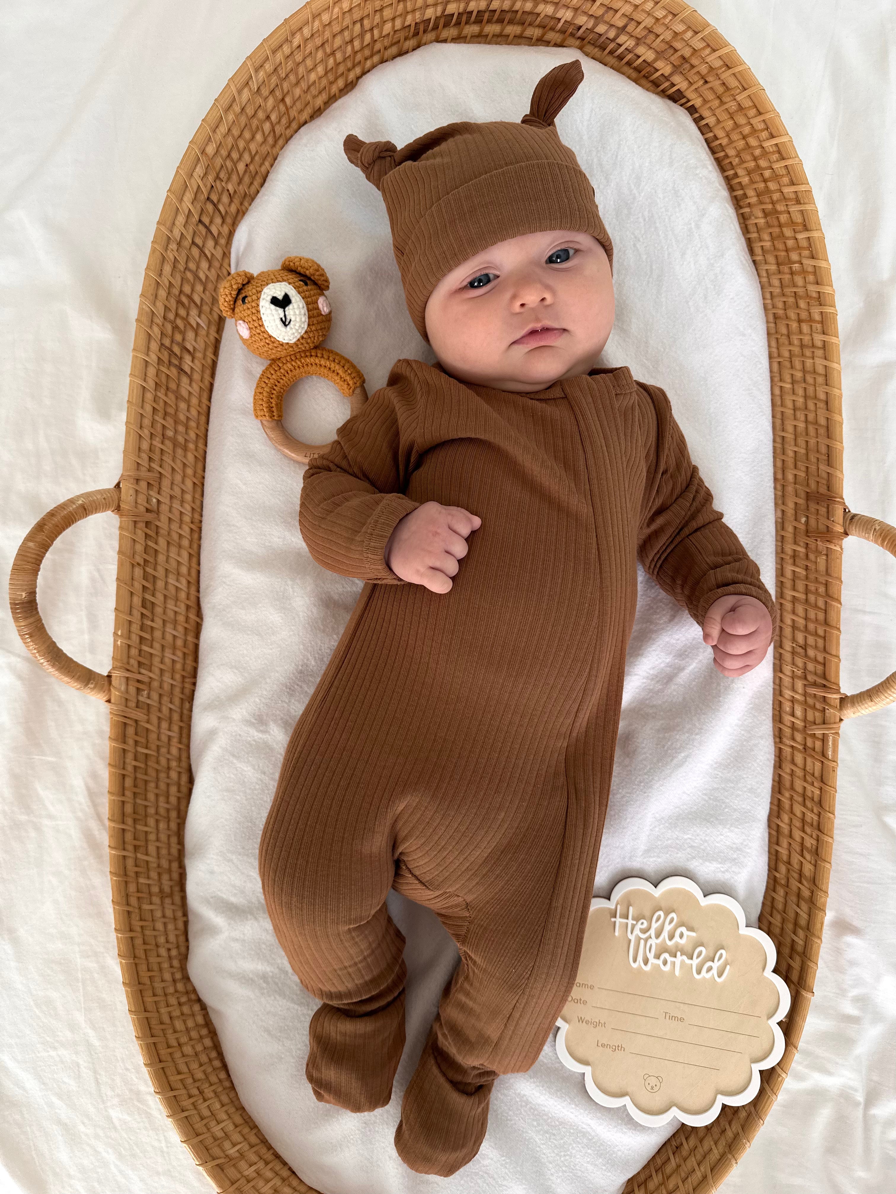 Birth Announcement Set  - Chocolate