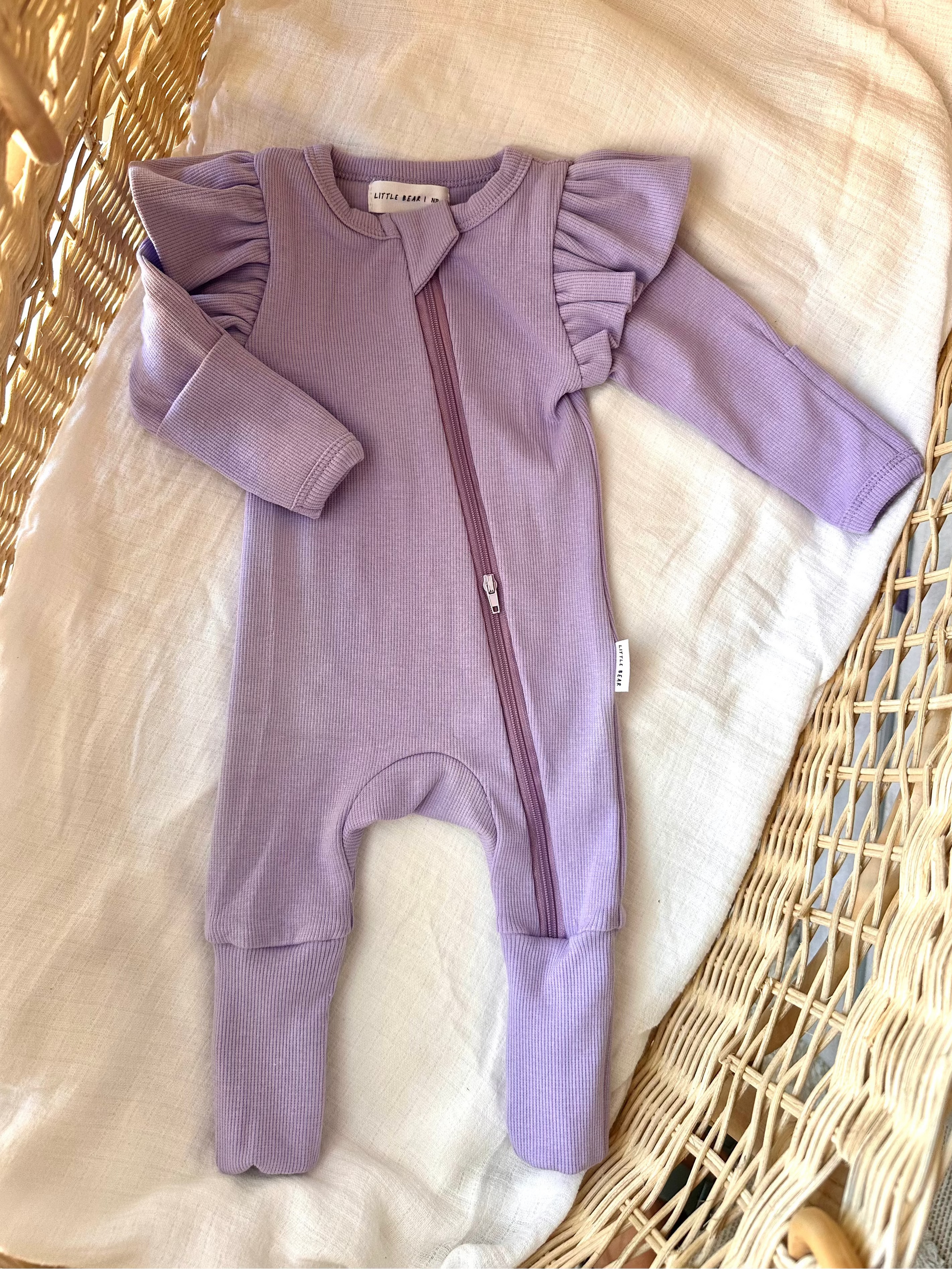 Frill Onesie - Lavender