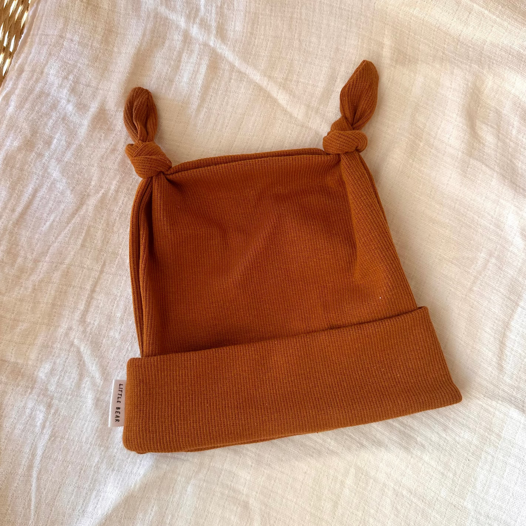 Double Knot Beanie - Chocolate