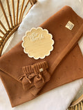 Heirloom Blanket Announcement Bundle - Chocolate