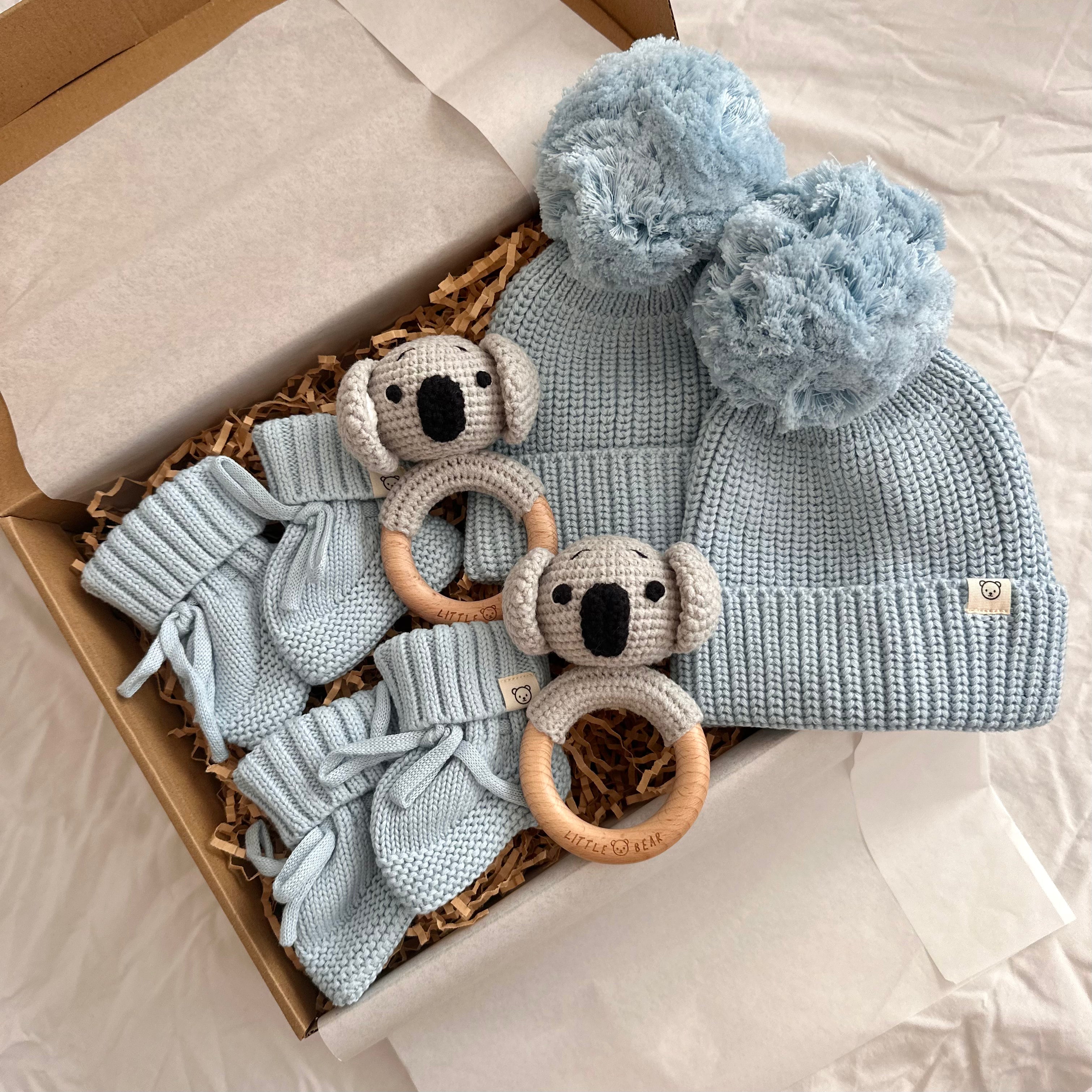 Twin Treasures Knit Box - Blue