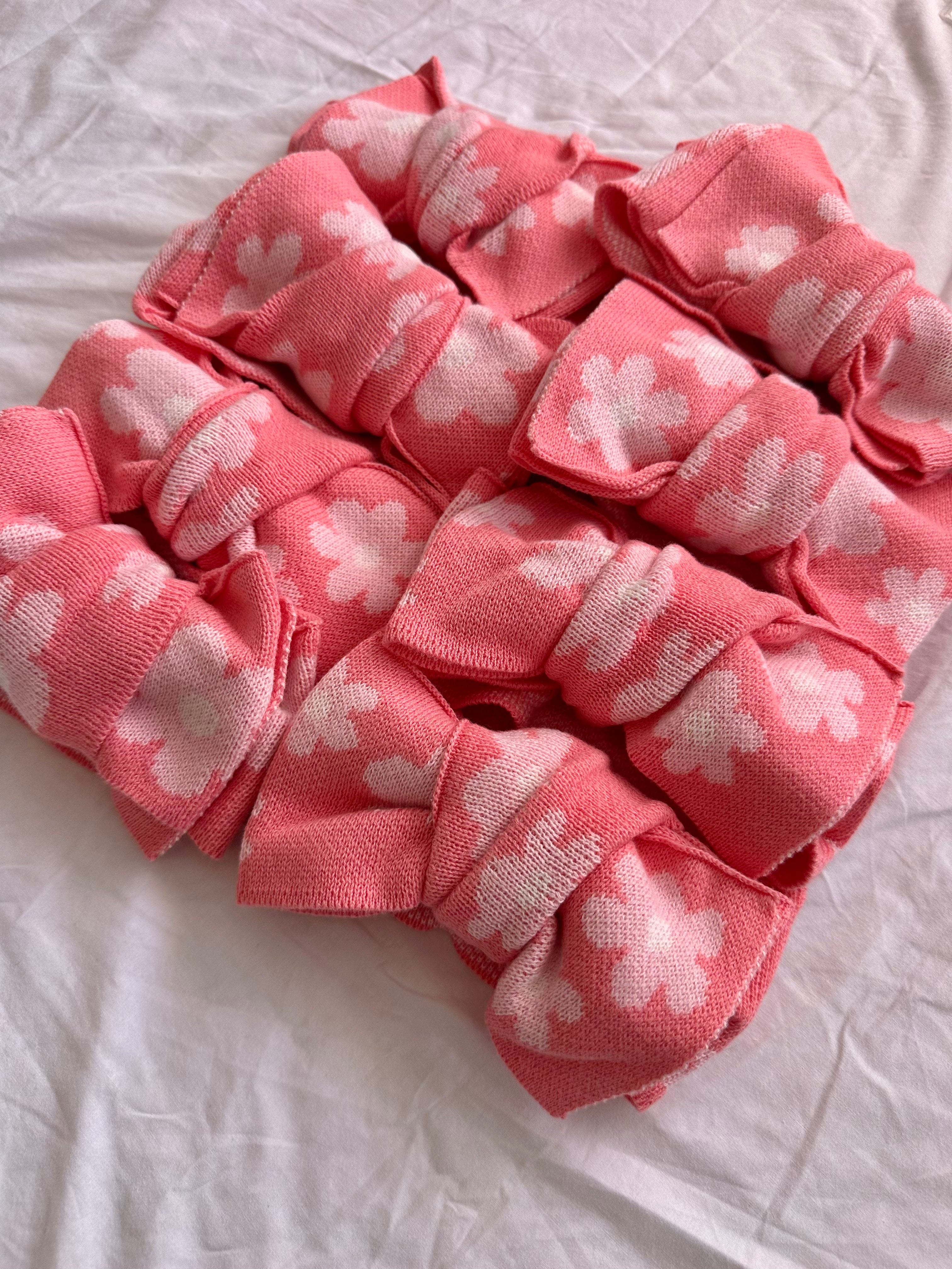 Knitted Bloom Cotton Headband