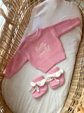 "Hello World" Knitted Jumper - Pink