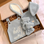 Blue Bunny "Hello World" Singlet Romper Baby Box