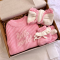 Pink "Hello World" Baby Box