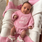 "Hello World" Knitted Jumper - Pink