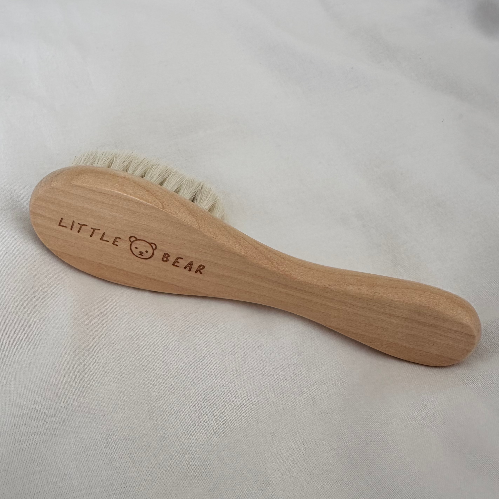 Beech Wood Baby Hair Brush with Goat Bristles