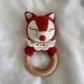 Red Fox Cotton Rattle - Sample