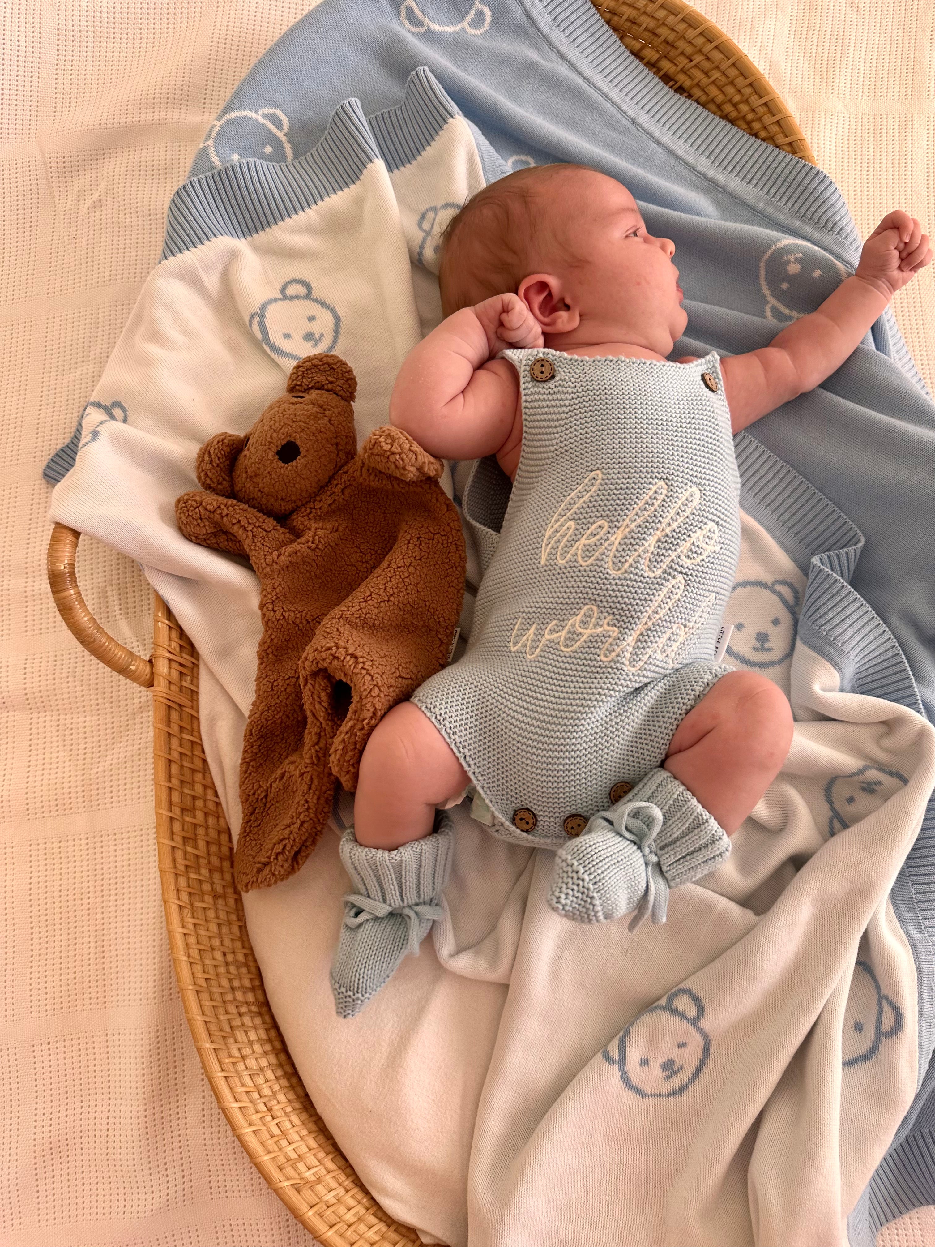 Mocha Harry Bear Comforter