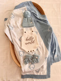 White "Hello World" Blanket Bundle