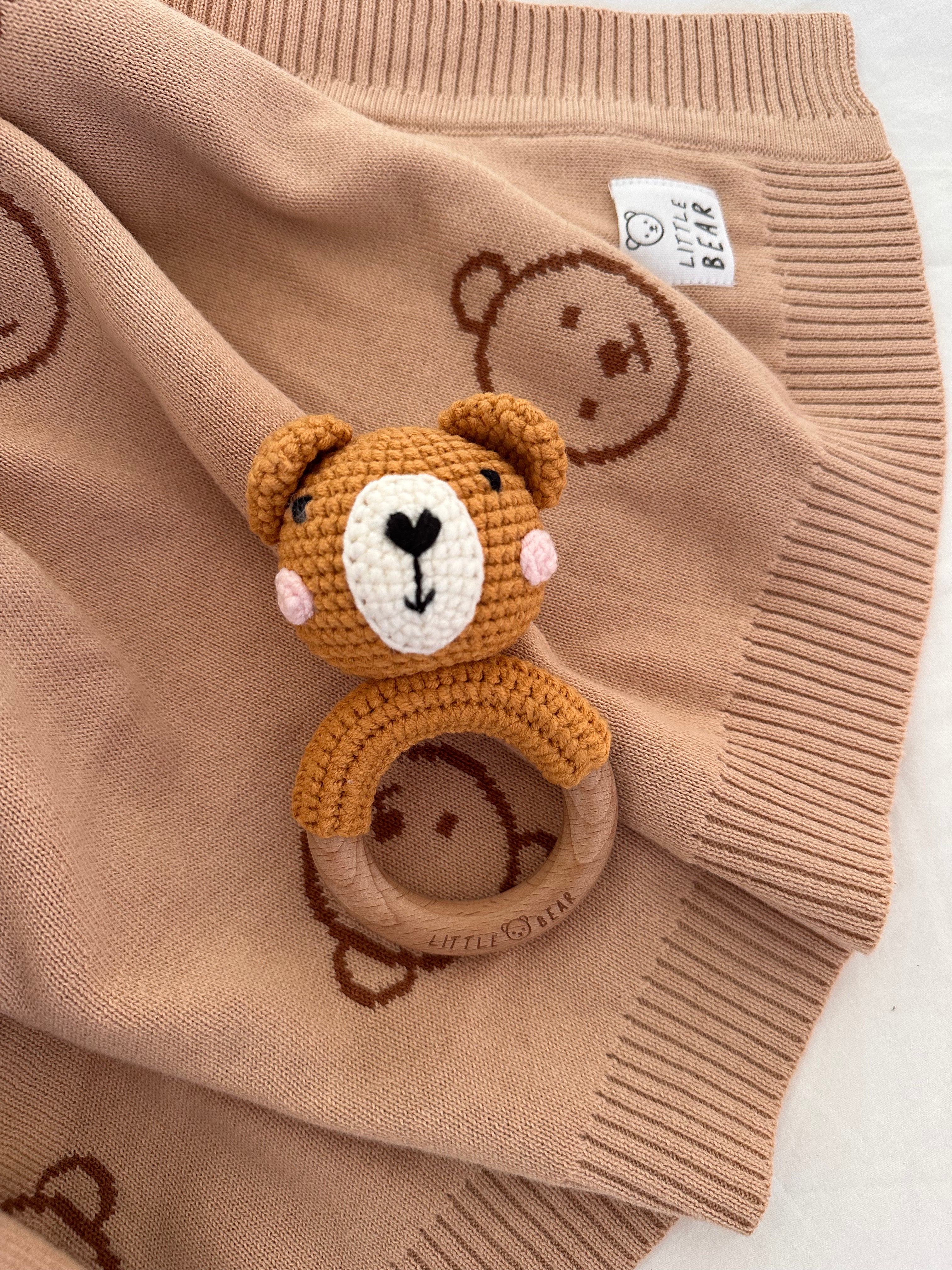 Bear Cotton Rattle
