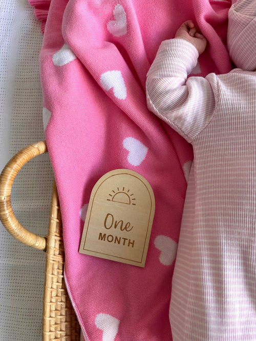 3D Baby Milestone Cards