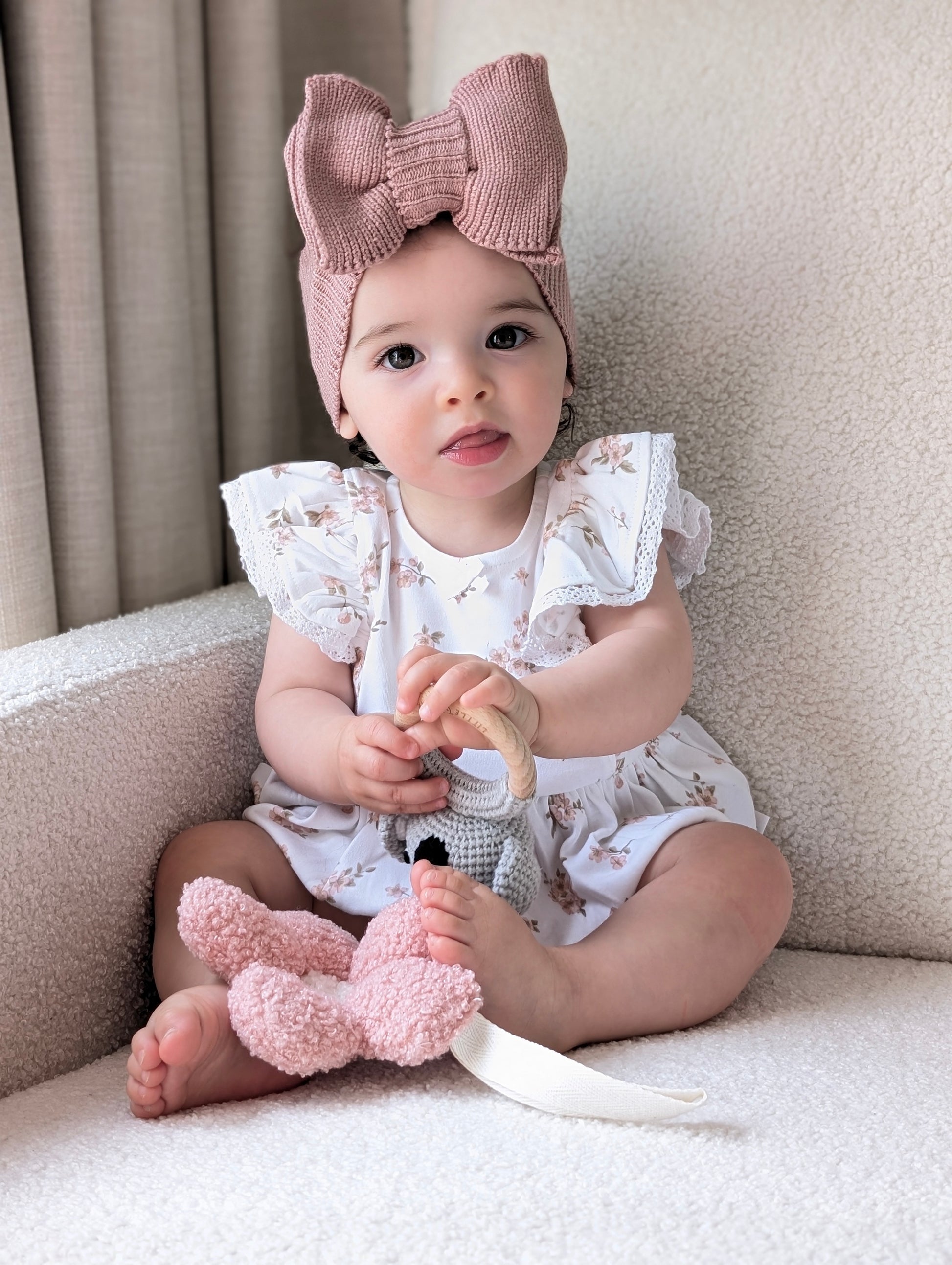 Mauve Cotton Headband