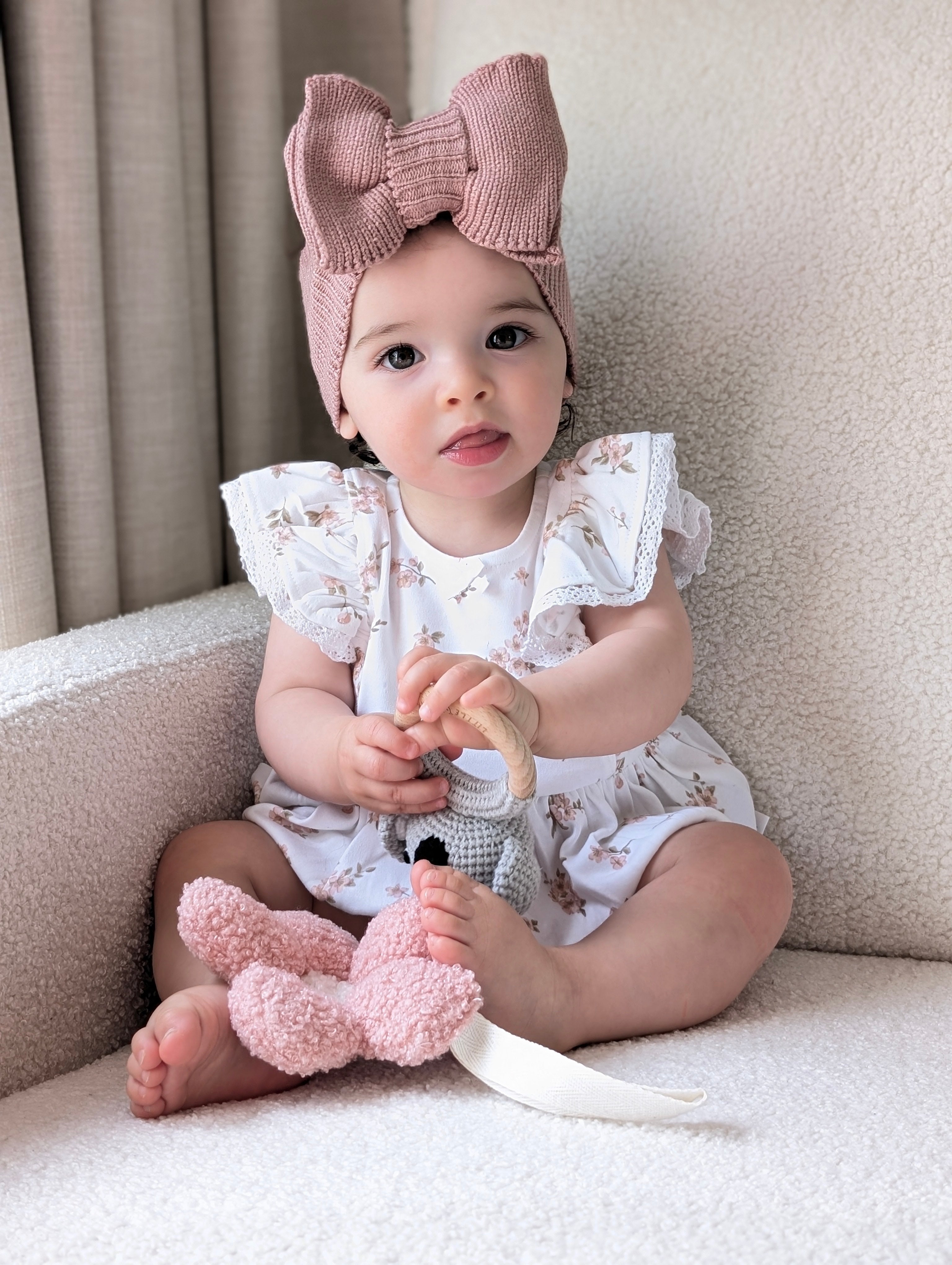 Mauve Cotton Headband