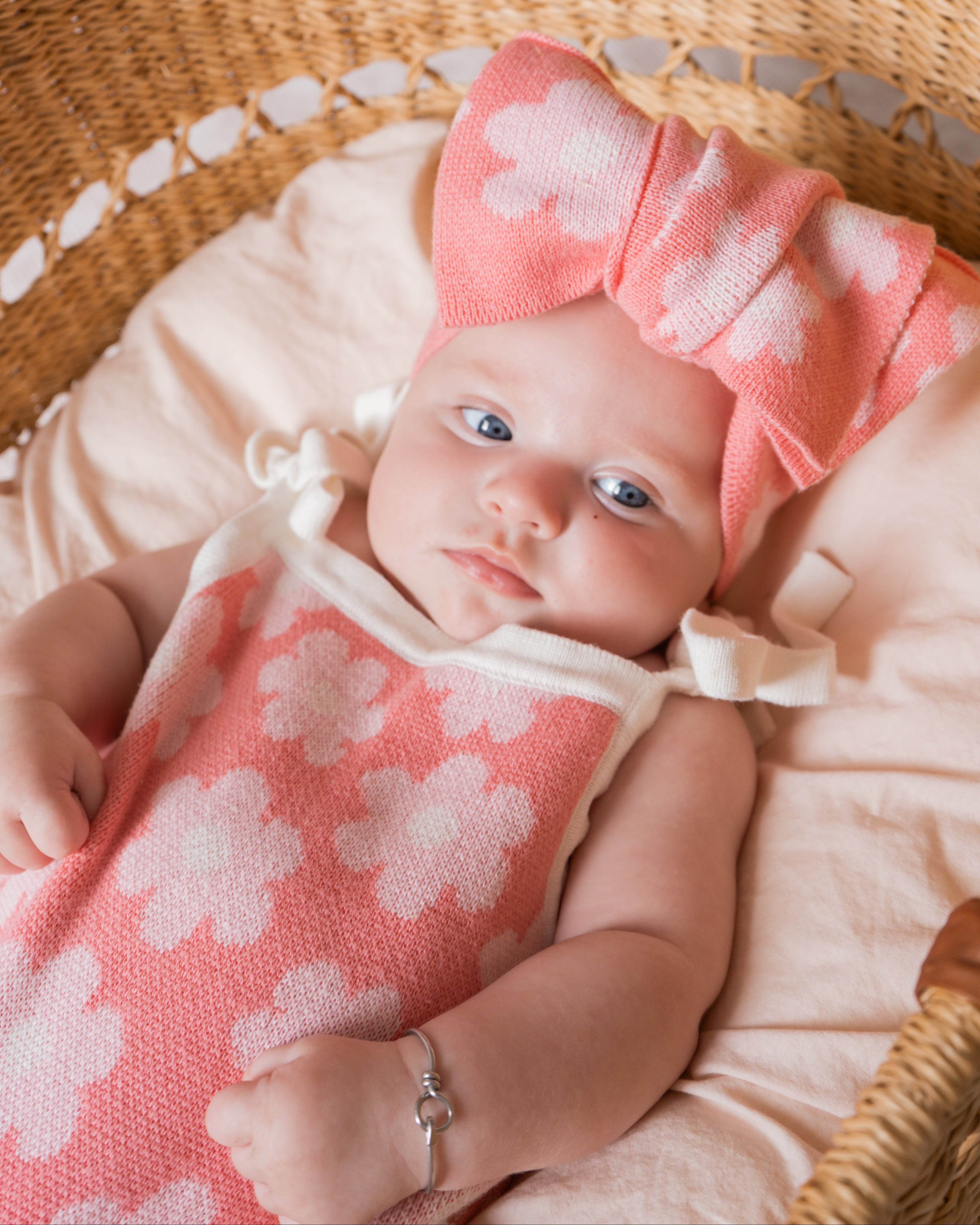 Knitted Bloom Cotton Headband