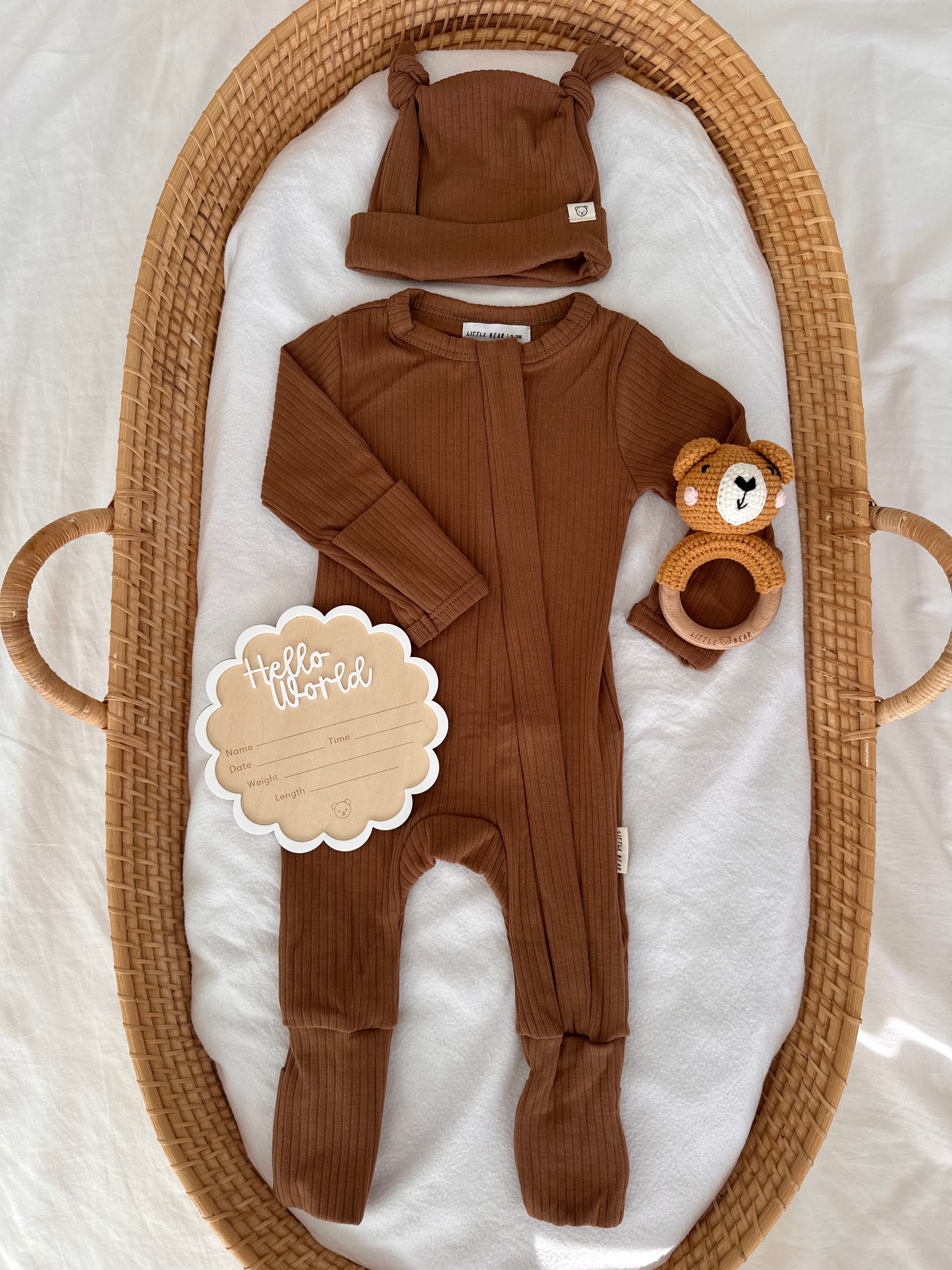 Birth Announcement Set  - Chocolate