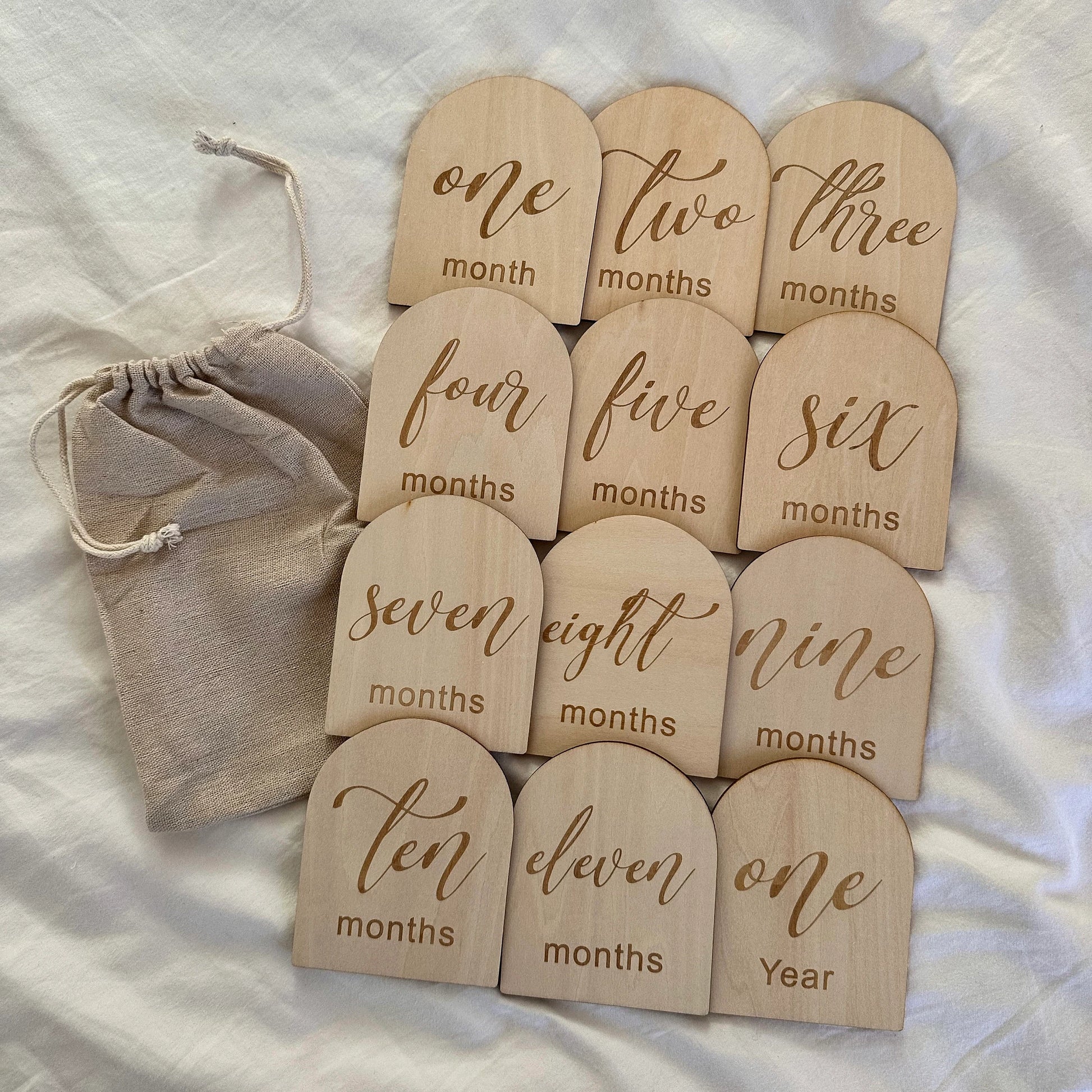 Arch Cursive Milestone Cards