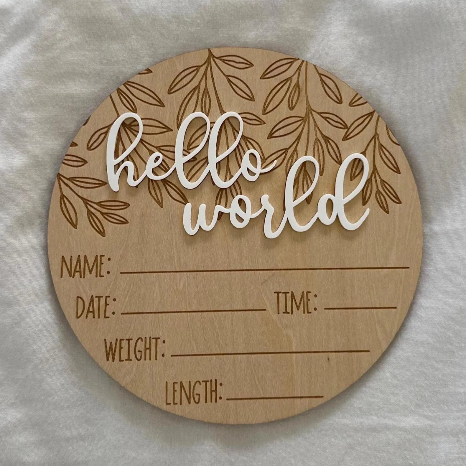 3D Hello World Announcement Card