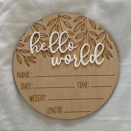 3D Hello World Announcement Card