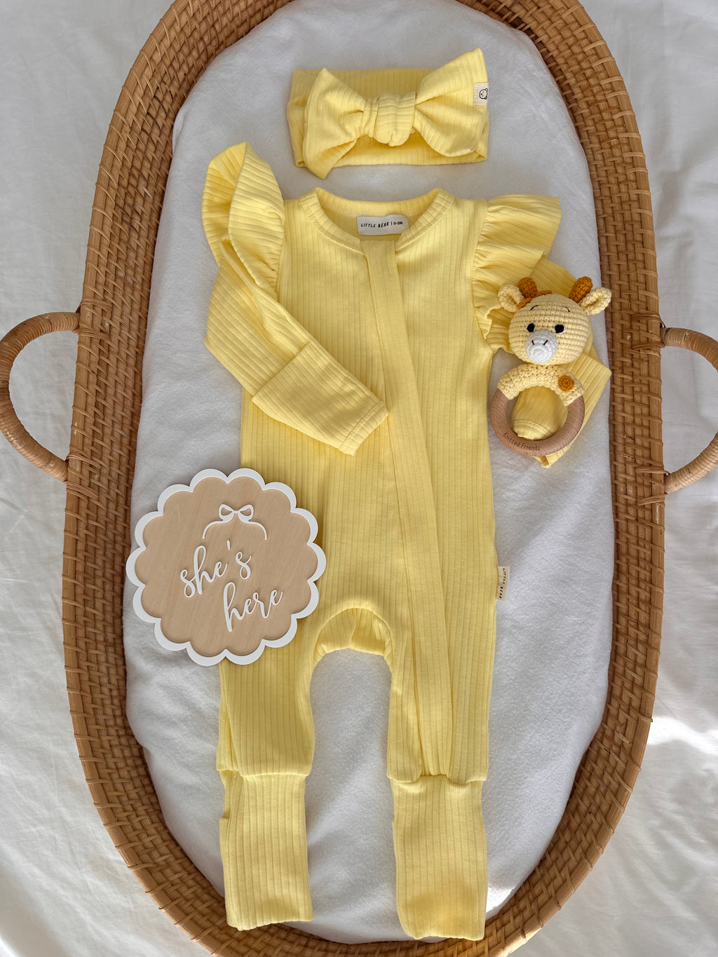 Birth Announcement Set  - Lemon