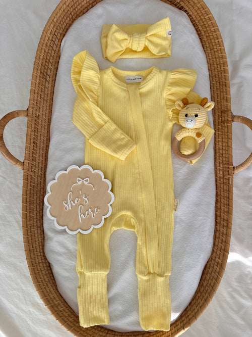 Birth Announcement Set  - Lemon