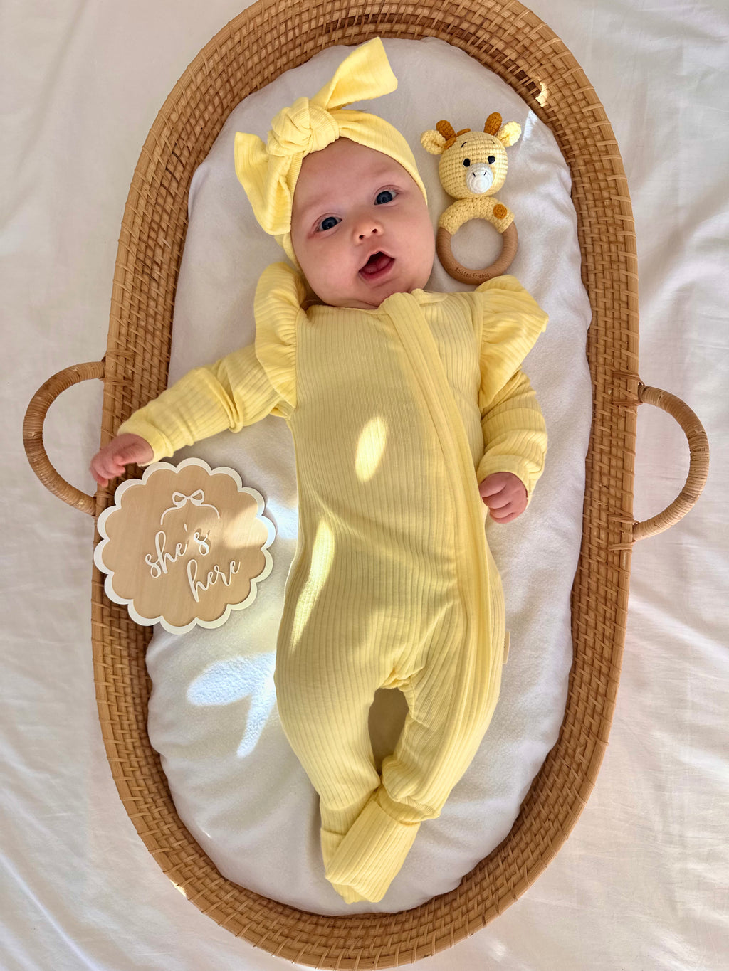 Birth Announcement Set  - Lemon