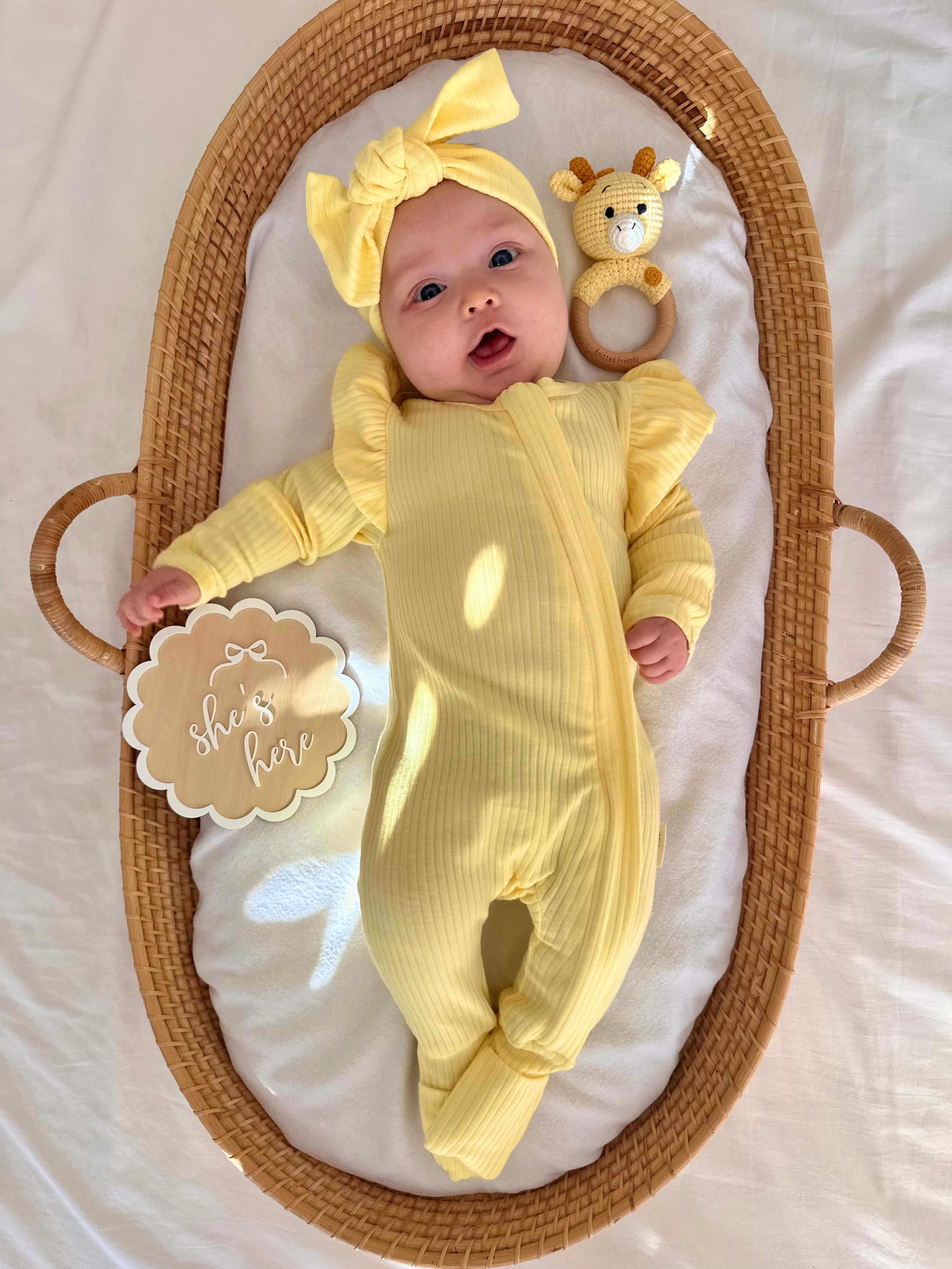 Birth Announcement Set  - Lemon